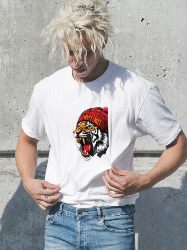 Roaring Tiger Beanie Graphics  classic Tee
