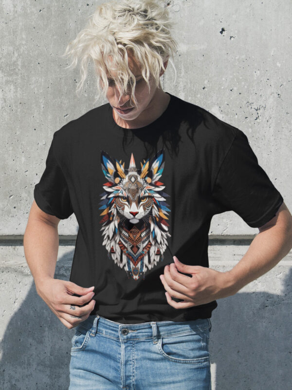 Tribal Majesty Cat T-Shirt