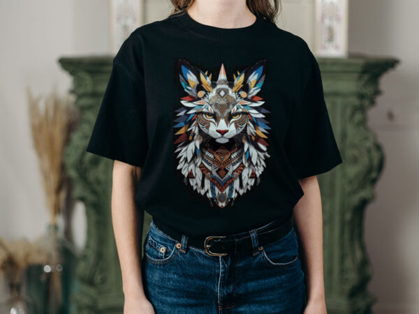 Tribal Majesty cat T-Shirt