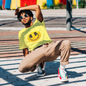 Best Men's T-Shirt: Where Music Makes You Smile - Free Delivery USA