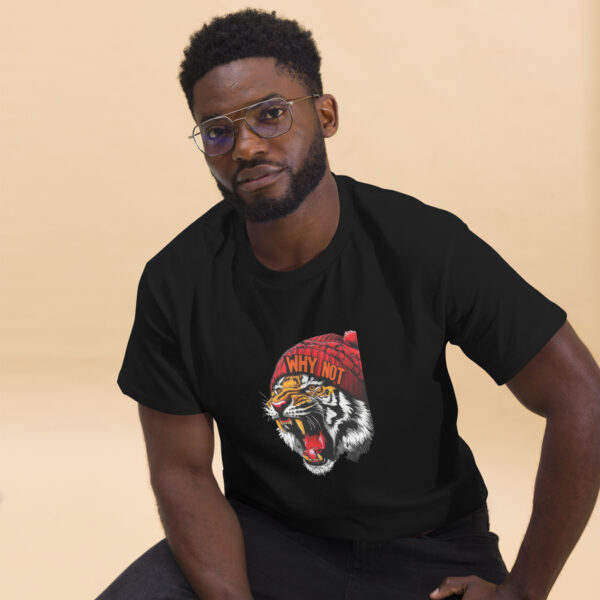 Roaring Tiger Beanie Graphics  classic Tee - Image 5