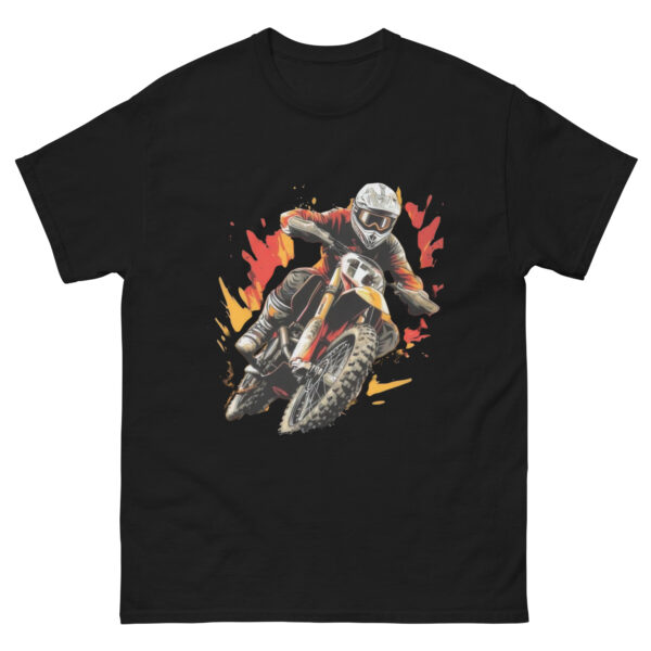 Motocross Rider in Fiery Action Tee - Image 2