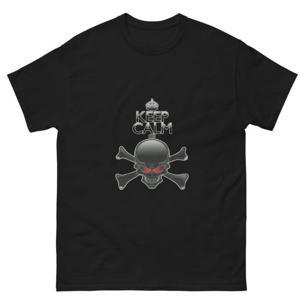 Keep Calm Skull Crossbones Graphics Tee - Image 2