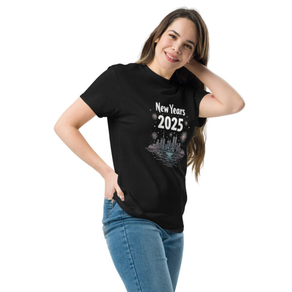 Midnight Sparkle: Happy New Year 2025 Tee - Image 2