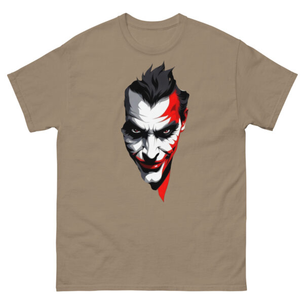Sinister Joker Mask Graphic classic Tee - Image 12