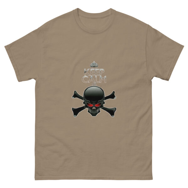 Keep Calm Skull Crossbones Graphics Tee - Image 9