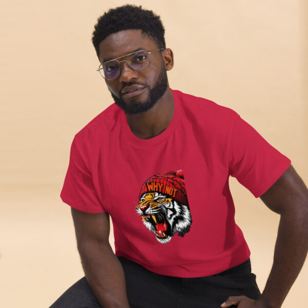 Roaring Tiger Beanie Graphics  classic Tee - Image 11