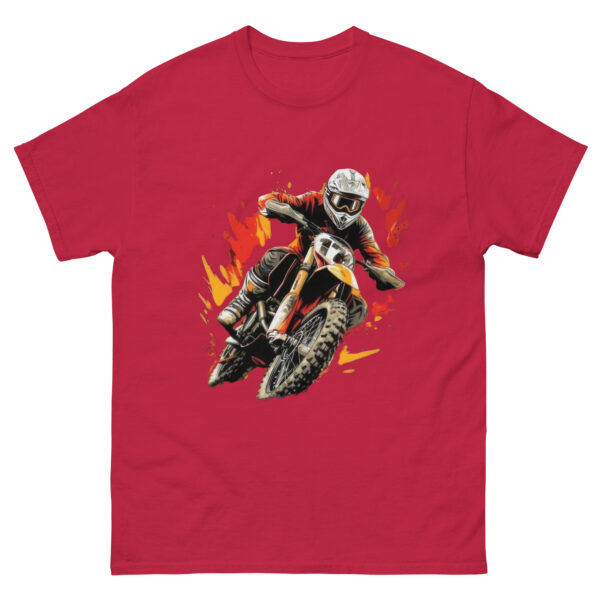 Motocross Rider in Fiery Action Tee - Image 6