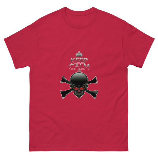 Keep Calm Skull Crossbones Graphics Tee - Image 6