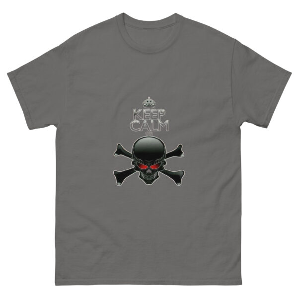 Keep Calm Skull Crossbones Graphics Tee - Image 8