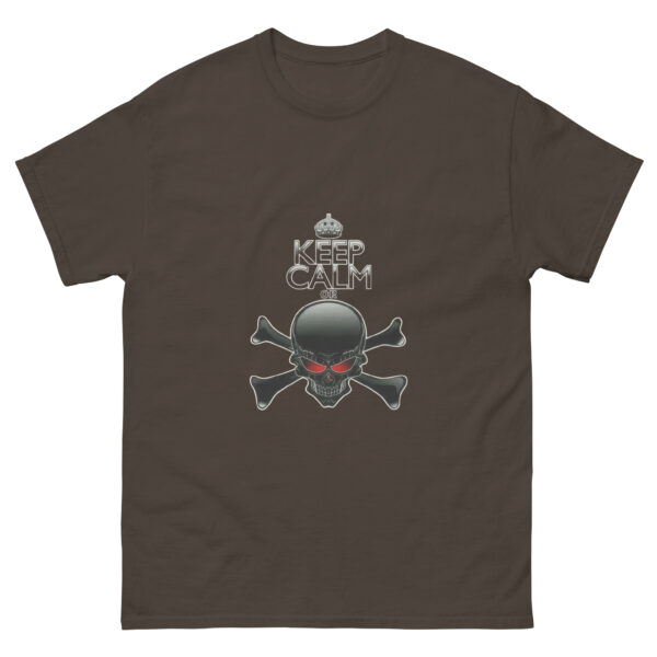 Keep Calm Skull Crossbones Graphics Tee - Image 5