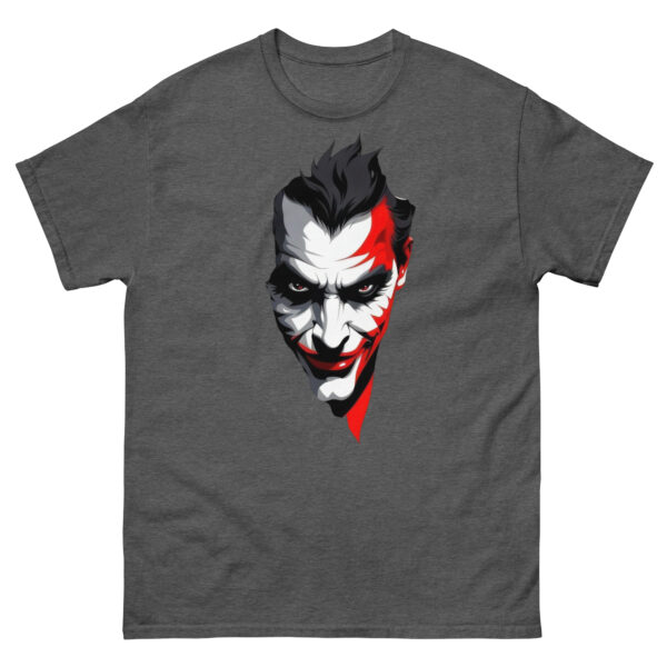 Sinister Joker Mask Graphic classic Tee - Image 10