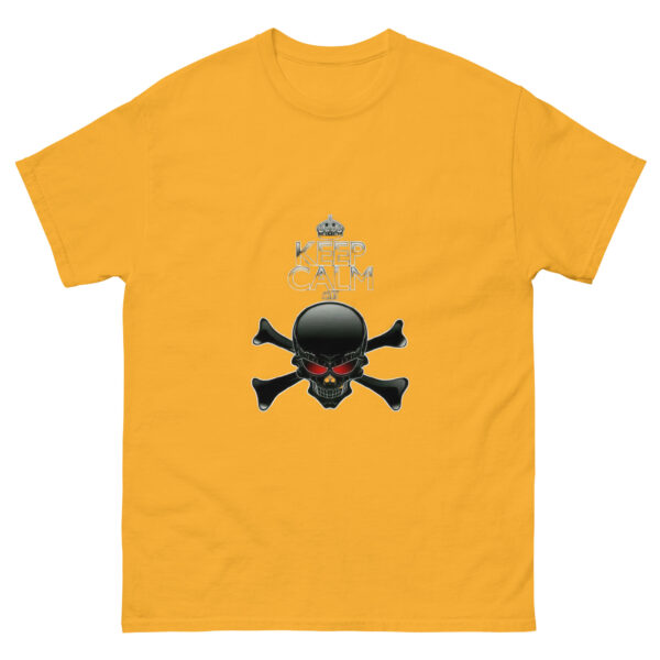 Keep Calm Skull Crossbones Graphics Tee - Image 12