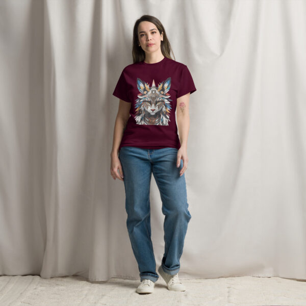 Tribal Majesty cat T-Shirt - Image 2