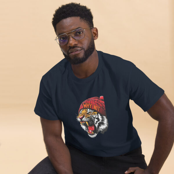 Roaring Tiger Beanie Graphics  classic Tee - Image 7