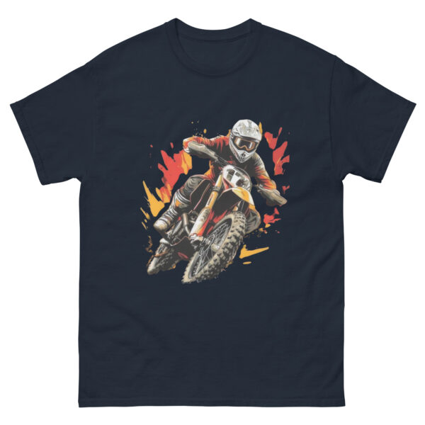Motocross Rider in Fiery Action Tee - Image 3