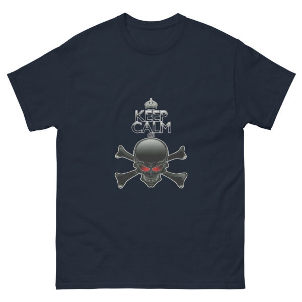 Keep Calm Skull Crossbones Graphics Tee - Image 3