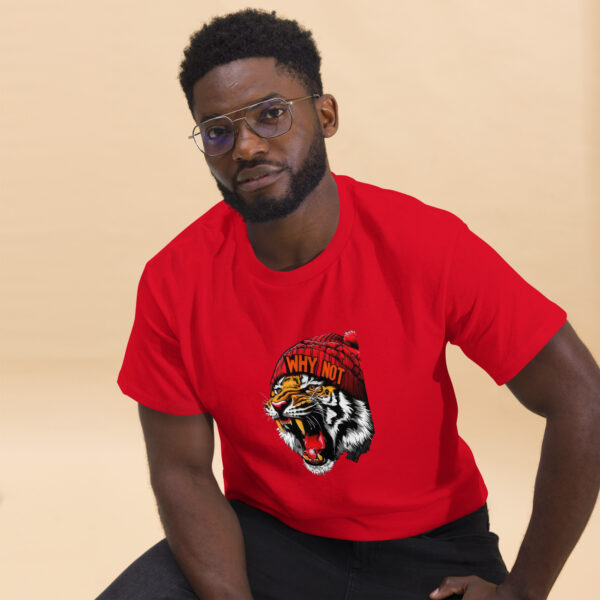 Roaring Tiger Beanie Graphics  classic Tee - Image 9
