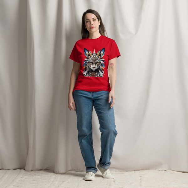 Tribal Majesty cat T-Shirt - Image 4