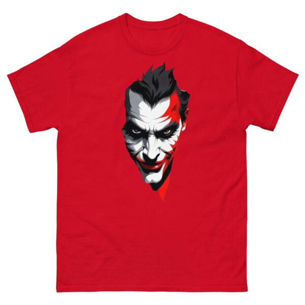 Sinister Joker Mask Graphic classic Tee - Image 5