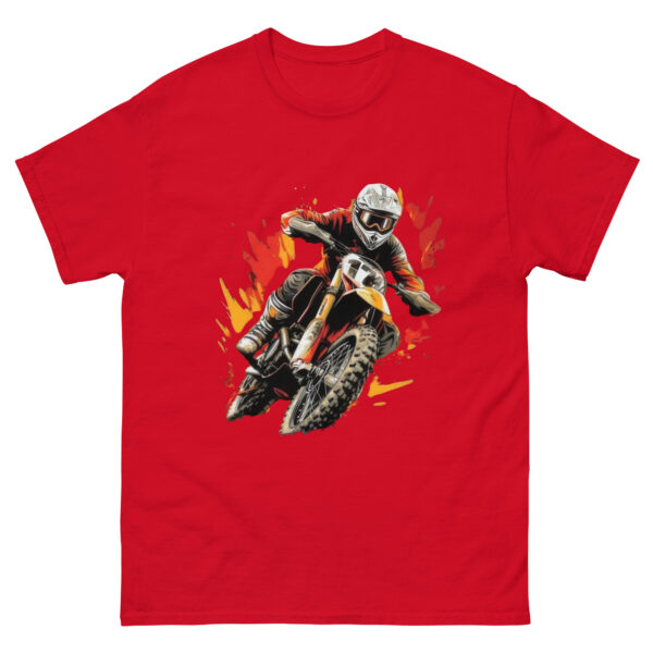 Motocross Rider in Fiery Action Tee - Image 4