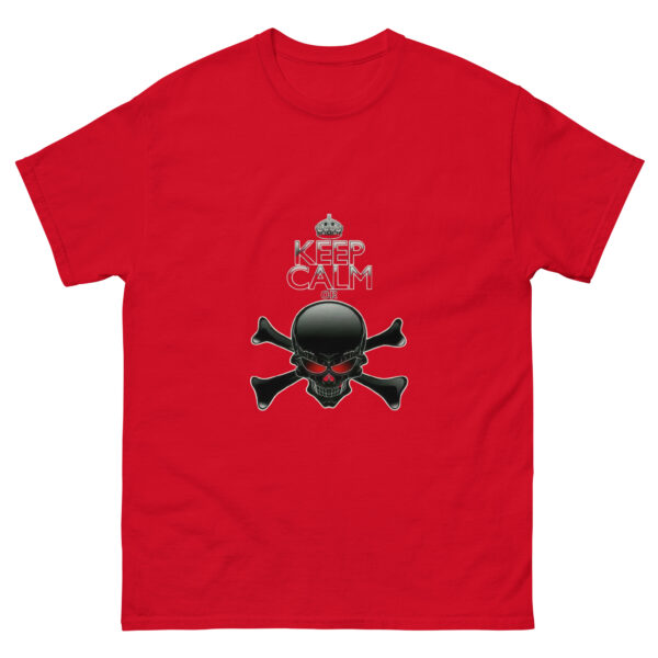 Keep Calm Skull Crossbones Graphics Tee - Image 4