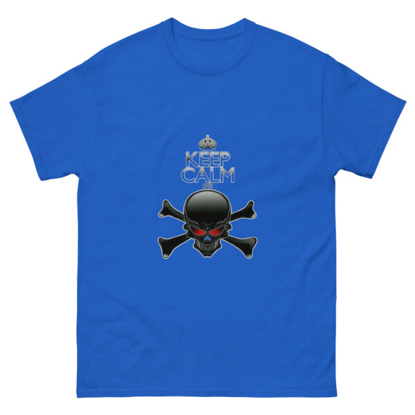 Keep Calm Skull Crossbones Graphics Tee - Image 7