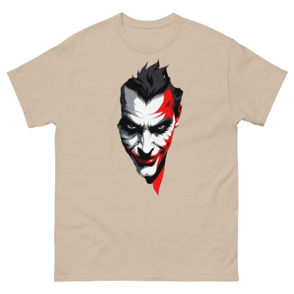 Sinister Joker Mask Graphic classic Tee - Image 13