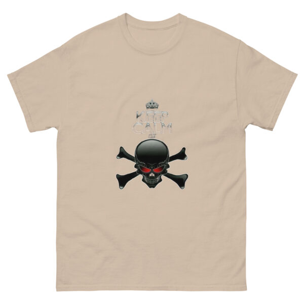 Keep Calm Skull Crossbones Graphics Tee - Image 13