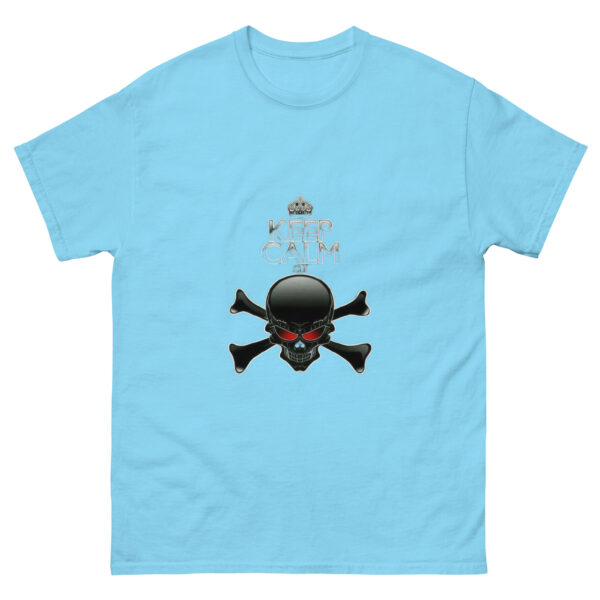 Keep Calm Skull Crossbones Graphics Tee - Image 14