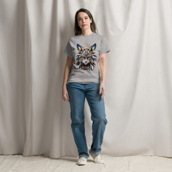 Tribal Majesty cat T-Shirt - Image 9